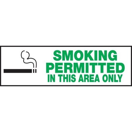 SAFETY LABEL SMOKING PERMITTED IN LSMK531XVE